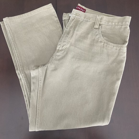 Nevada Jeans Men's Beige 100% Cotton Size 38 Waist/32 Inseam - Picture 1 of 9